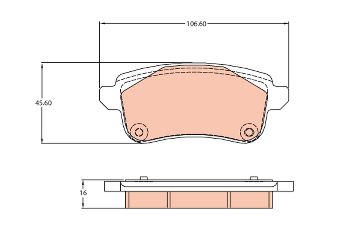 Brake Pad Set, disc brake (Rear axle)  Art. GDB2136