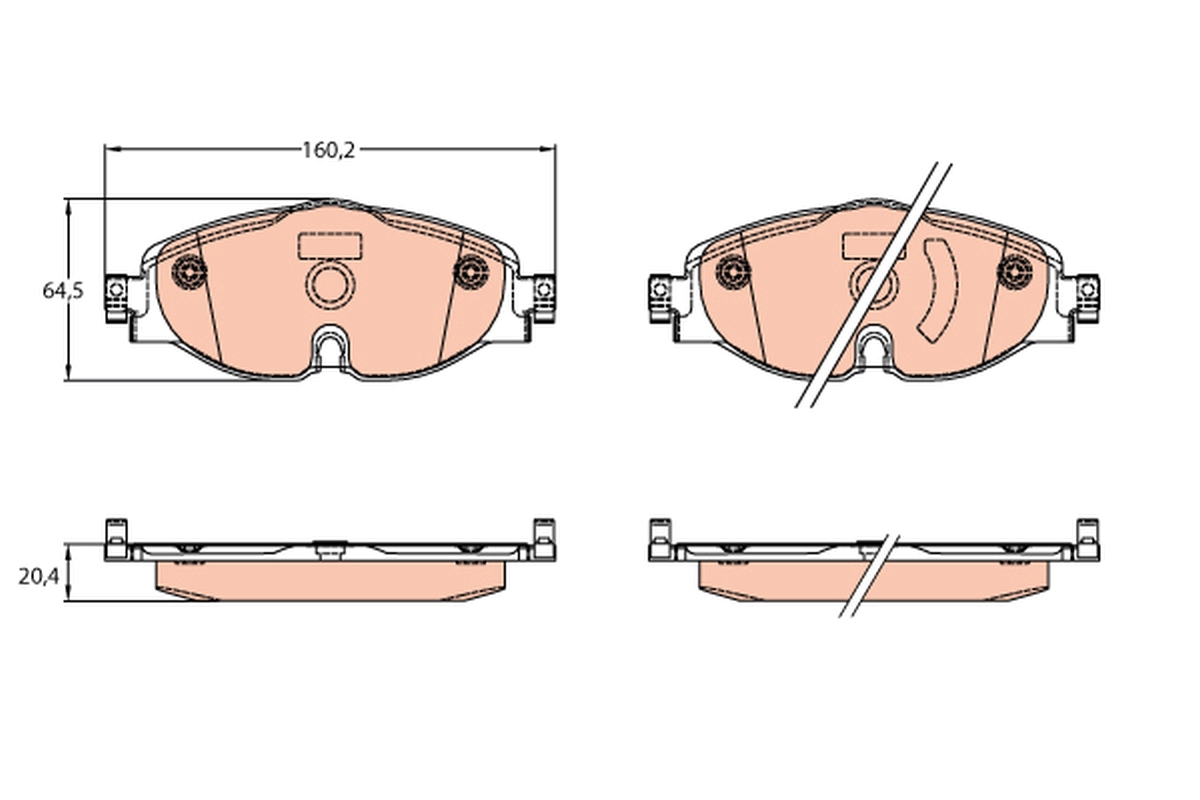 Brake Pad Set, disc brake (Front axle)  Art. GDB2143