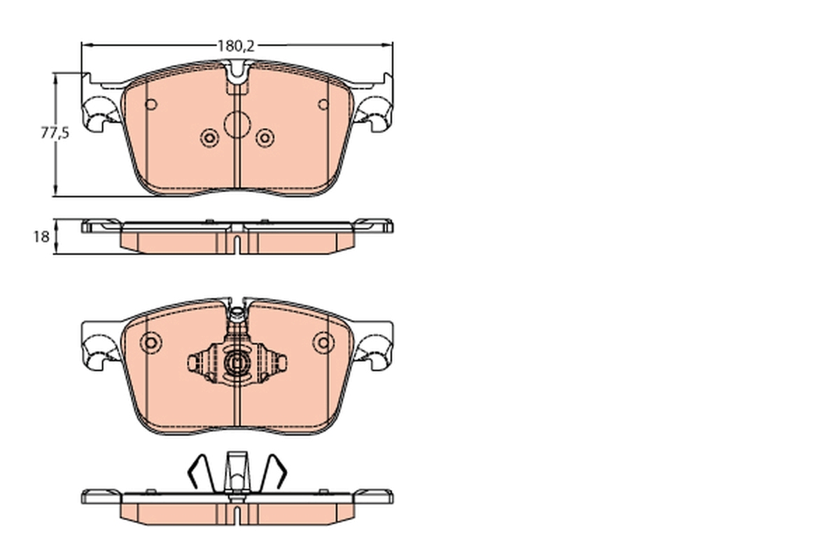 Brake Pad Set, disc brake (Front axle)  Art. GDB2145