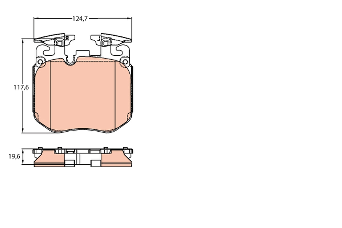 Brake Pad Set, disc brake (Rear axle)  Art. GDB2147