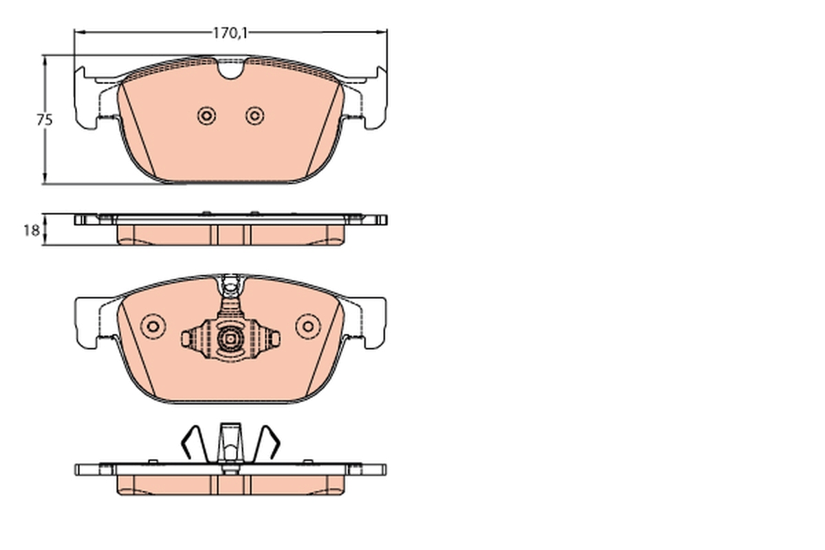 Brake Pad Set, disc brake (Front axle)  Art. GDB2153