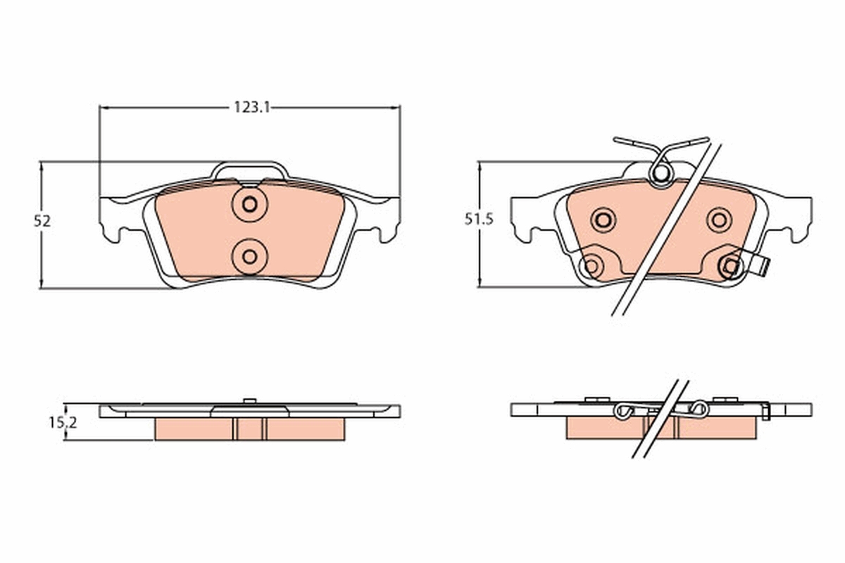 Brake Pad Set, disc brake (Rear axle)  Art. GDB2178