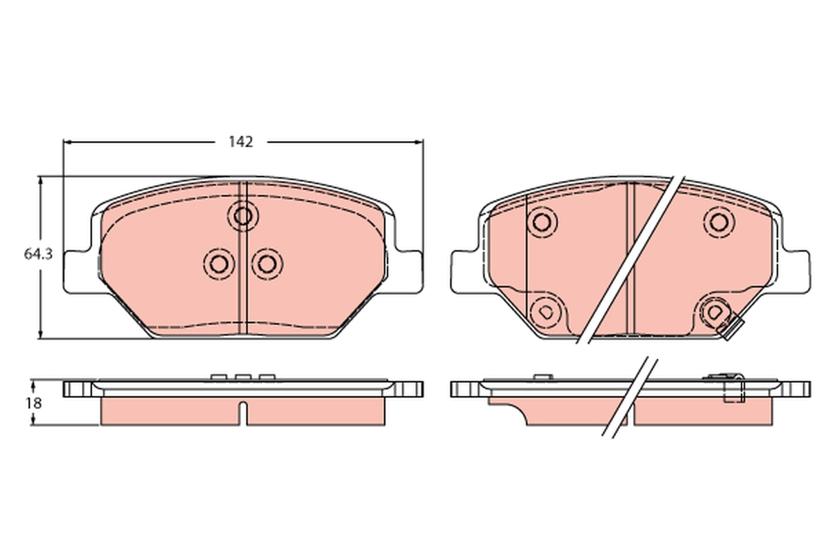 Brake Pad Set, disc brake (Rear axle)  Art. GDB2185