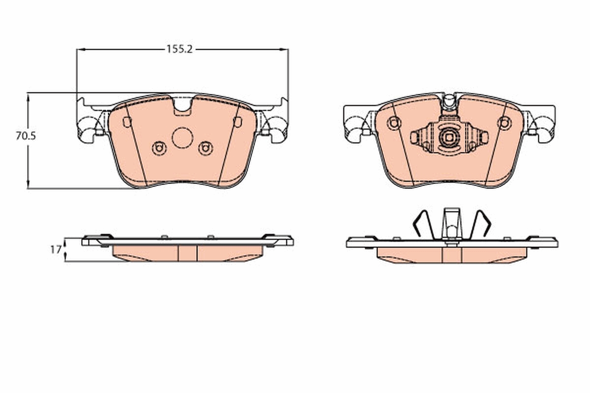 Brake Pad Set, disc brake (Front axle)  Art. GDB2193