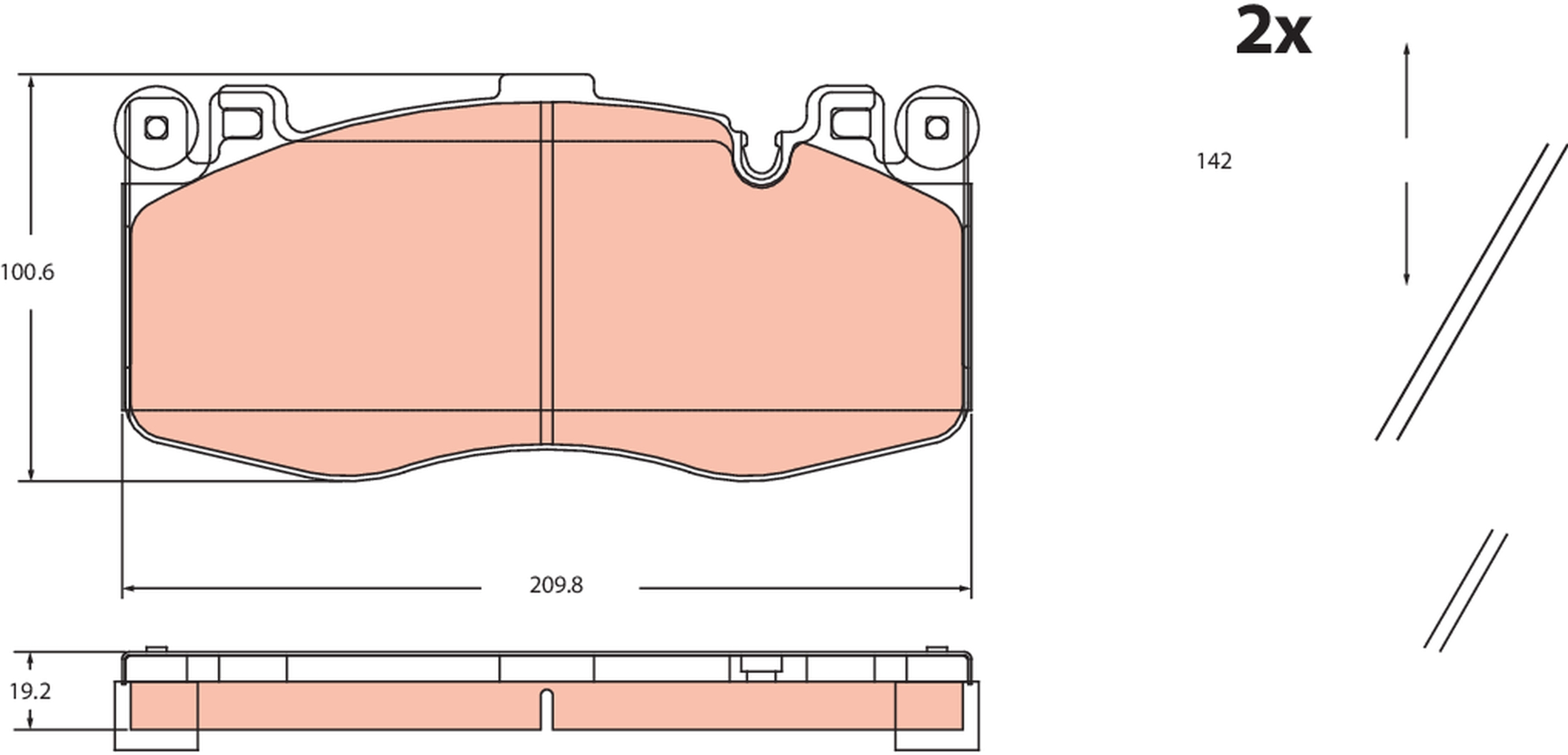 Brake Pad Set, disc brake (Front axle)  Art. GDB2211