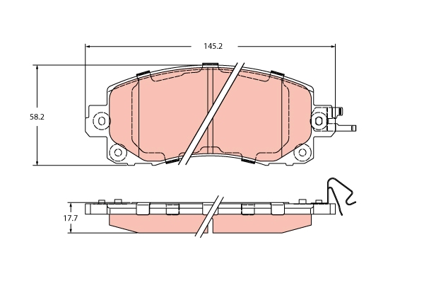 Brake Pad Set, disc brake (Front axle)  Art. GDB2216