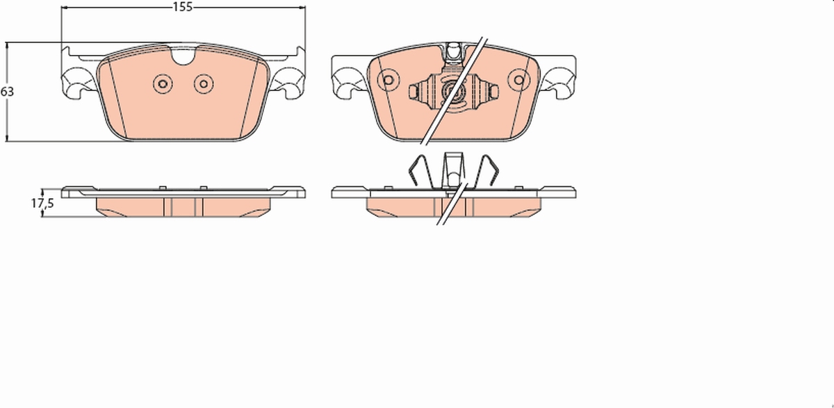 Brake Pad Set, disc brake (Front axle)  Art. GDB2221