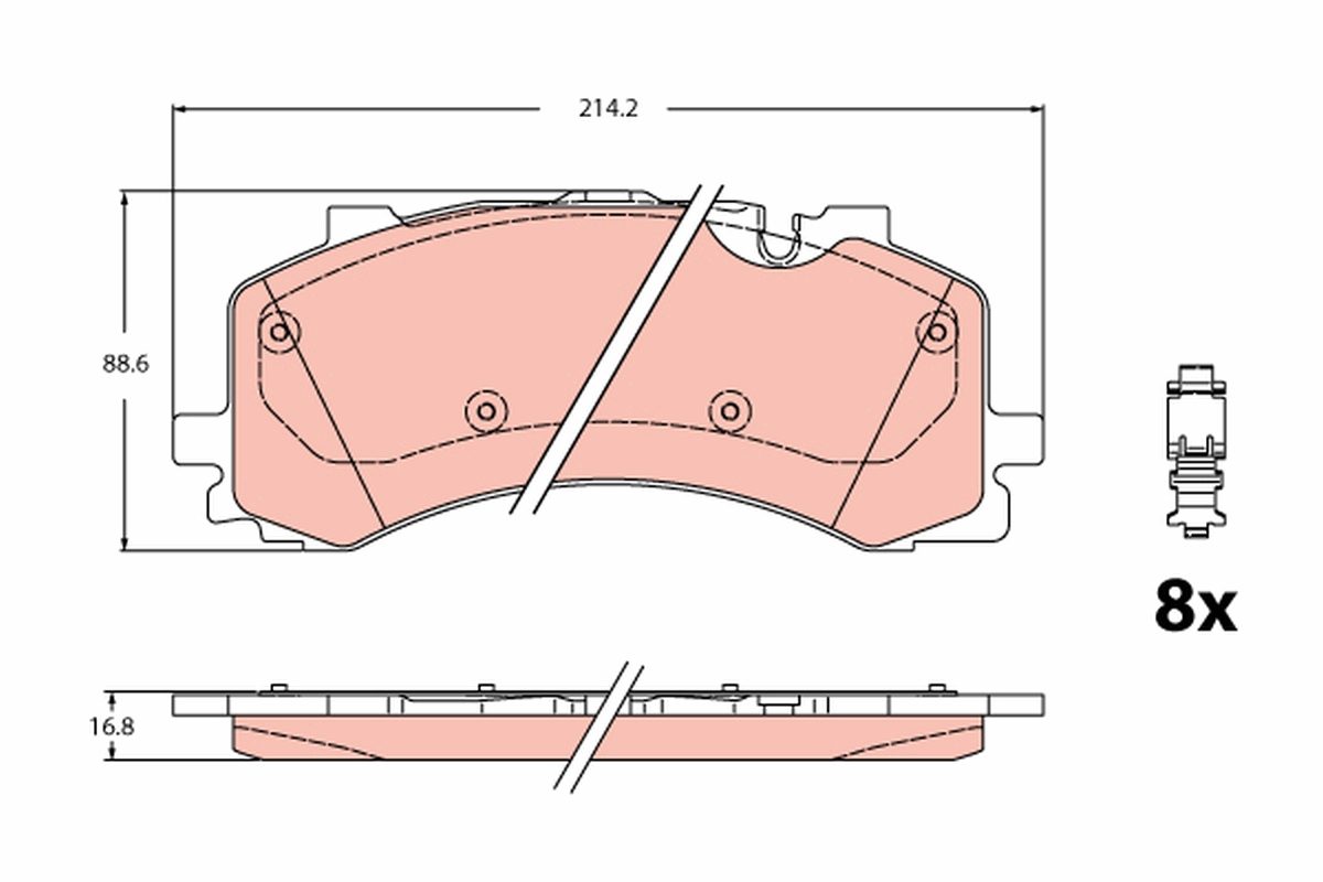 Brake Pad Set, disc brake (Front axle)  Art. GDB2235