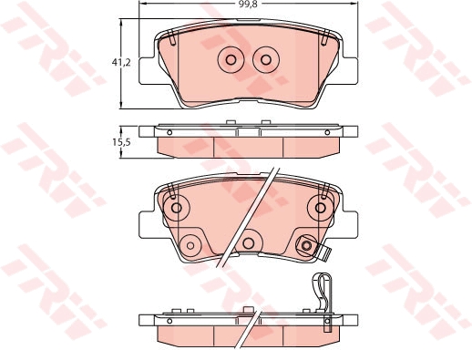 Brake Pad Set, disc brake (Front axle)  Art. GDB2242