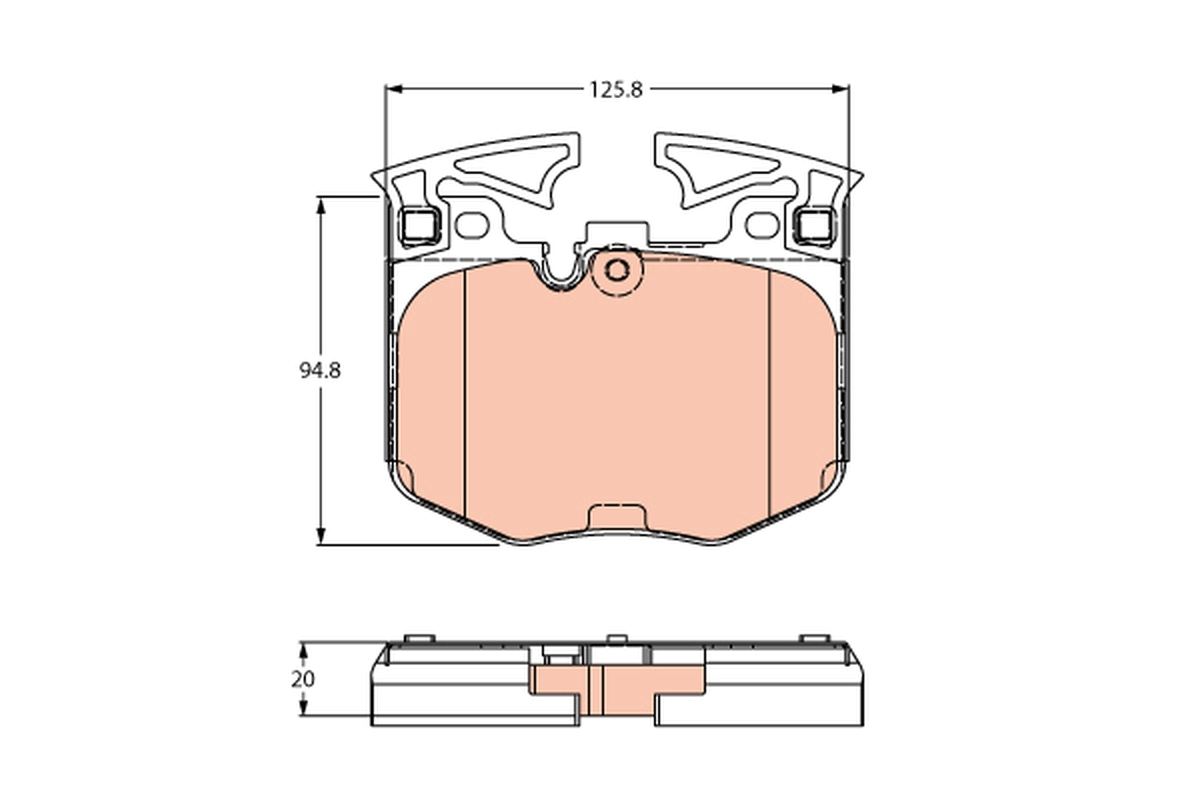 Brake Pad Set, disc brake (Front axle)  Art. GDB2260