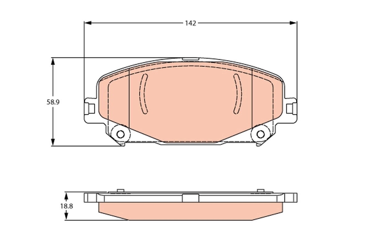 Brake Pad Set, disc brake (Front axle)  Art. GDB2268