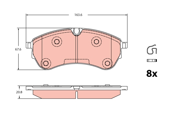 Brake Pad Set, disc brake  Art. GDB2362