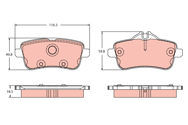 Brake Pad Set, disc brake  Art. GDB2391