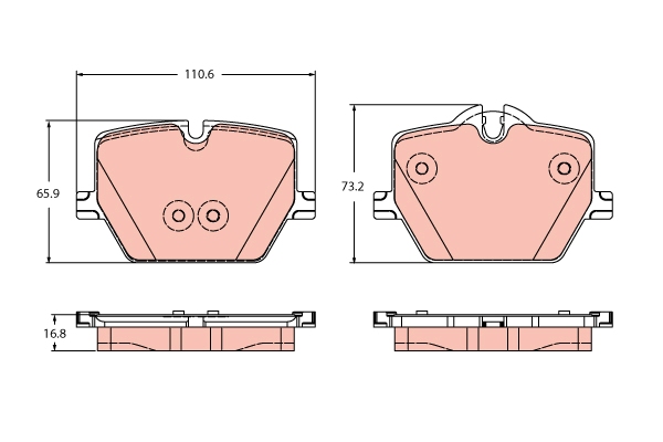 Brake Pad Set, disc brake  Art. GDB2419