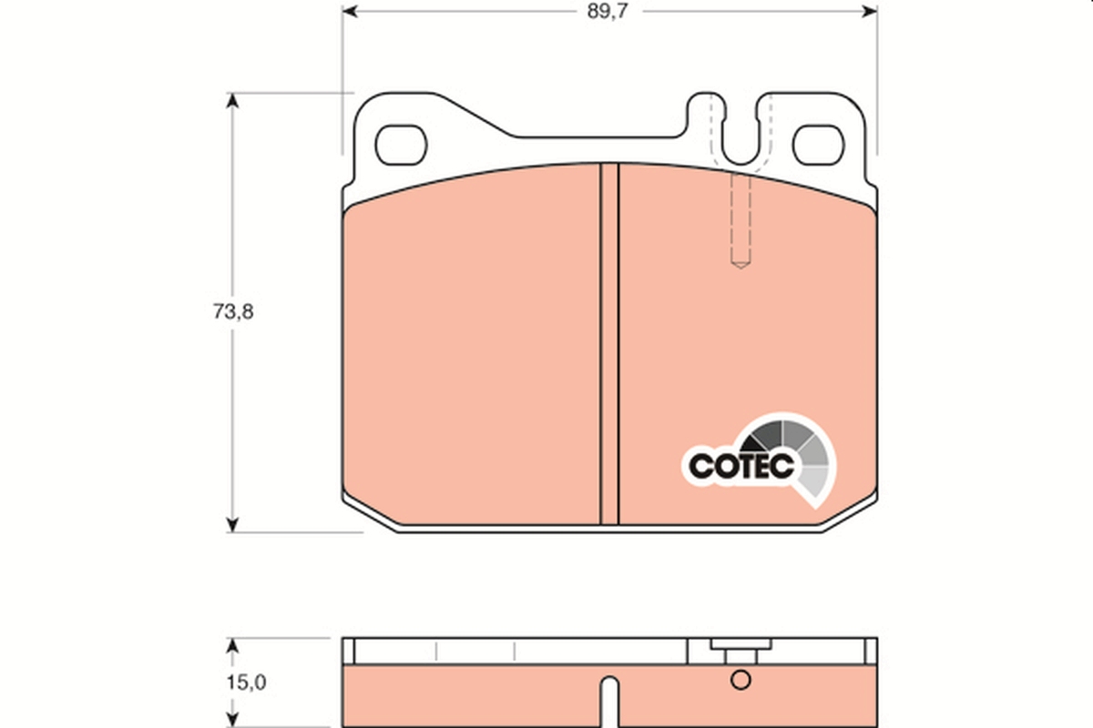 Brake Pad Set, disc brake (Front axle)  Art. GDB242