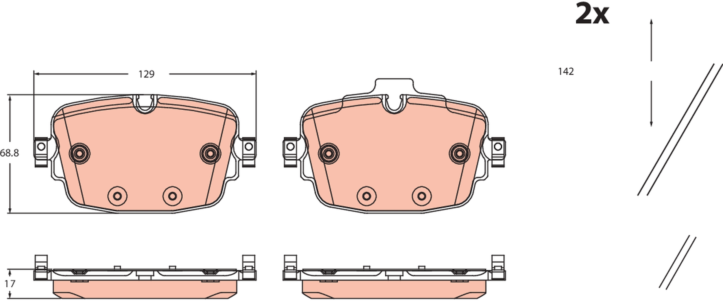 Brake Pad Set, disc brake  Art. GDB2506