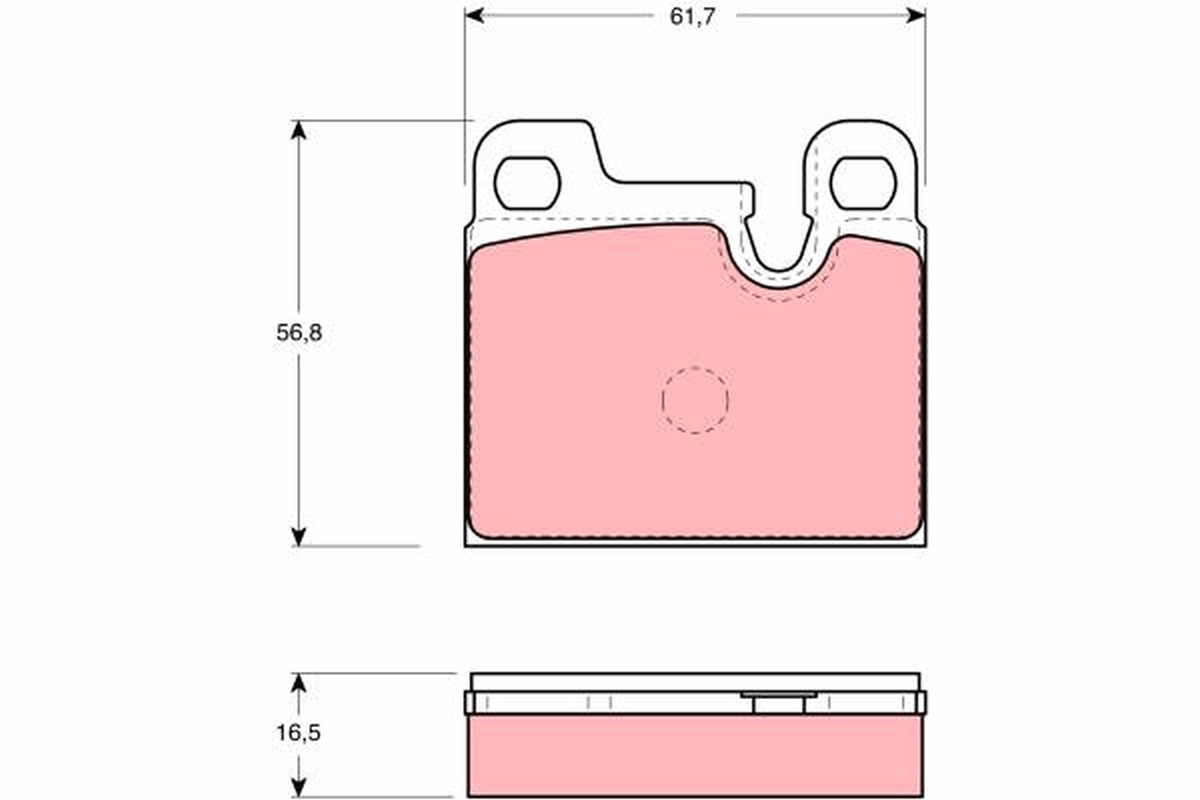 Brake Pad Set, disc brake (Rear axle)  Art. GDB258