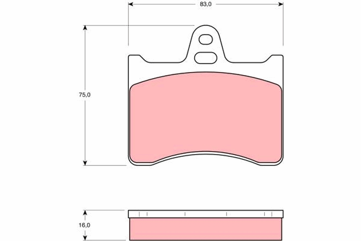 Brake Pad Set, disc brake (Rear axle)  Art. GDB262