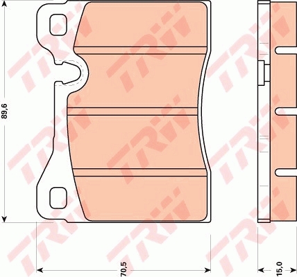 Brake Pad Set, disc brake (Rear axle)  Art. GDB270