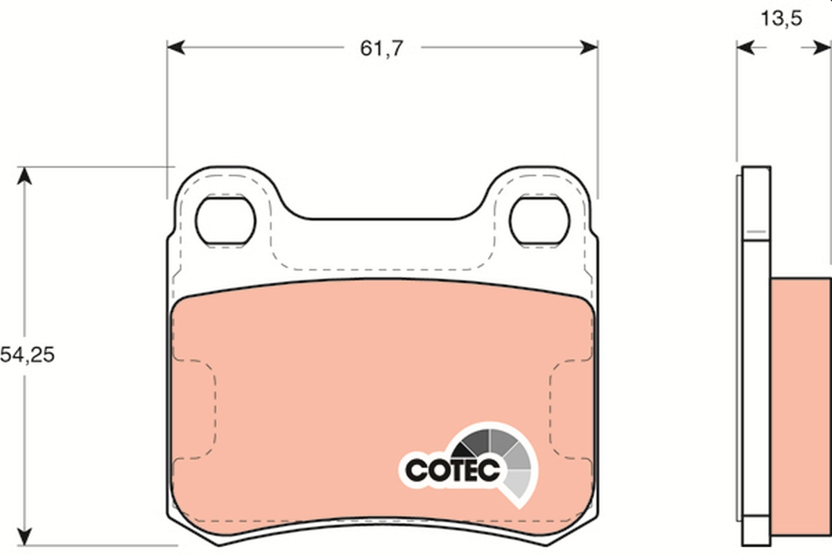 Brake Pad Set, disc brake (Rear axle)  Art. GDB294