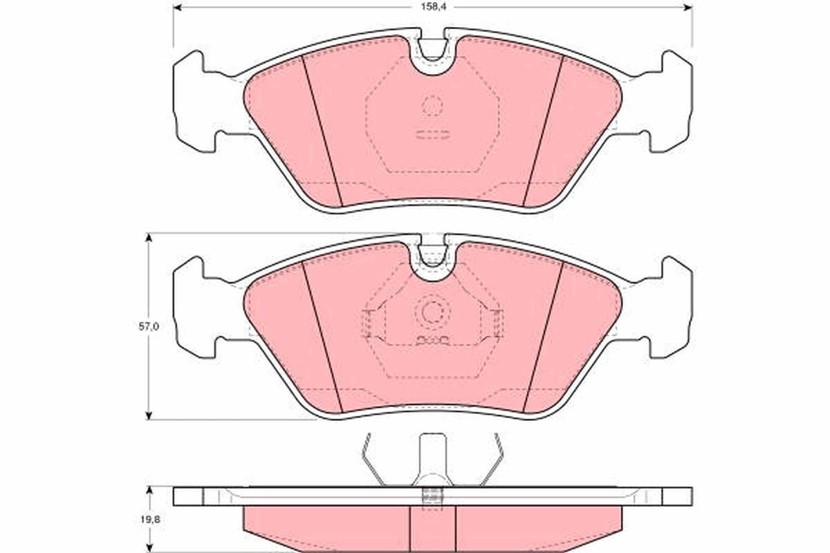 Brake Pad Set, disc brake (Front axle)  Art. GDB298