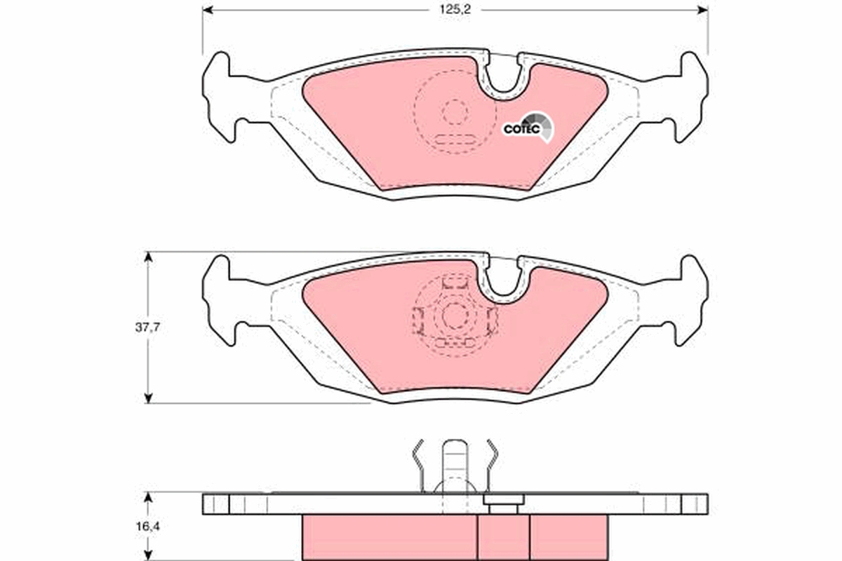 Brake Pad Set, disc brake (Rear axle)  Art. GDB299