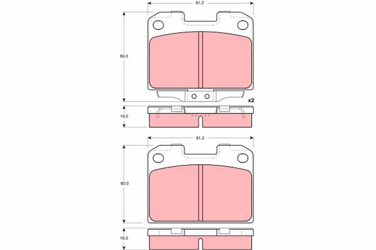 Brake Pad Set, disc brake (Rear axle)  Art. GDB3104