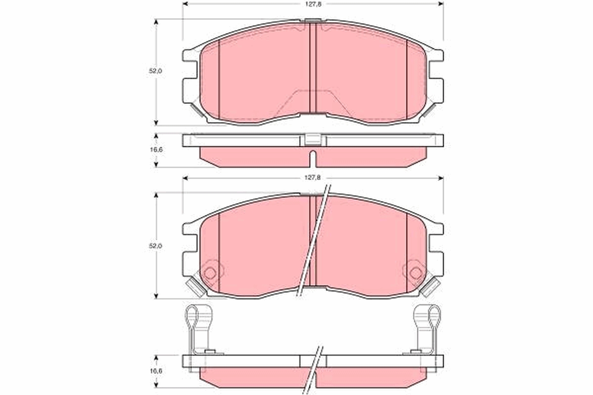 Brake Pad Set, disc brake (Front axle)  Art. GDB3133