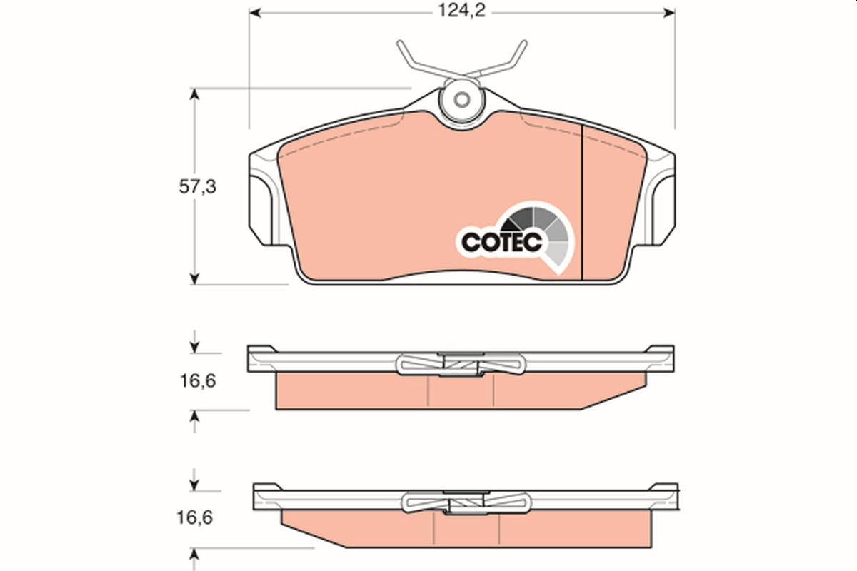 Brake Pad Set, disc brake (Front axle)  Art. GDB3168