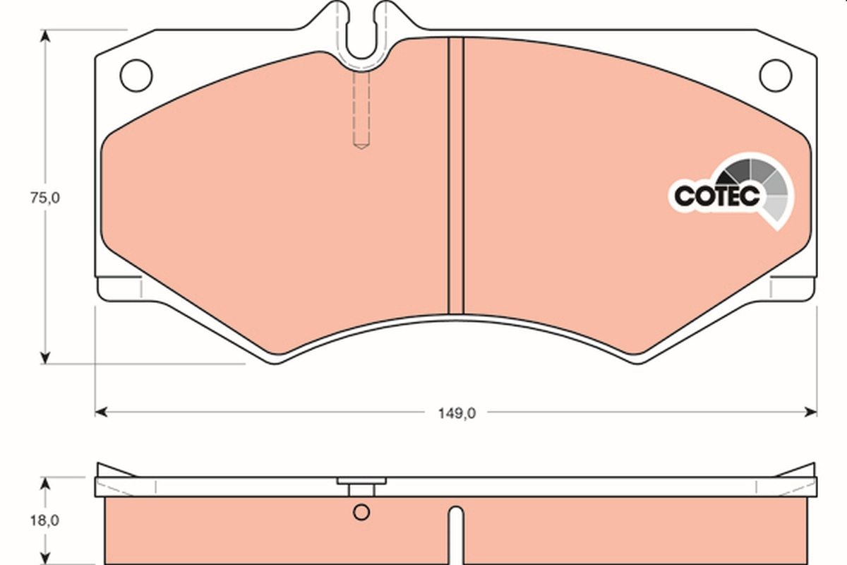 Brake Pad Set, disc brake (Front axle)  Art. GDB317