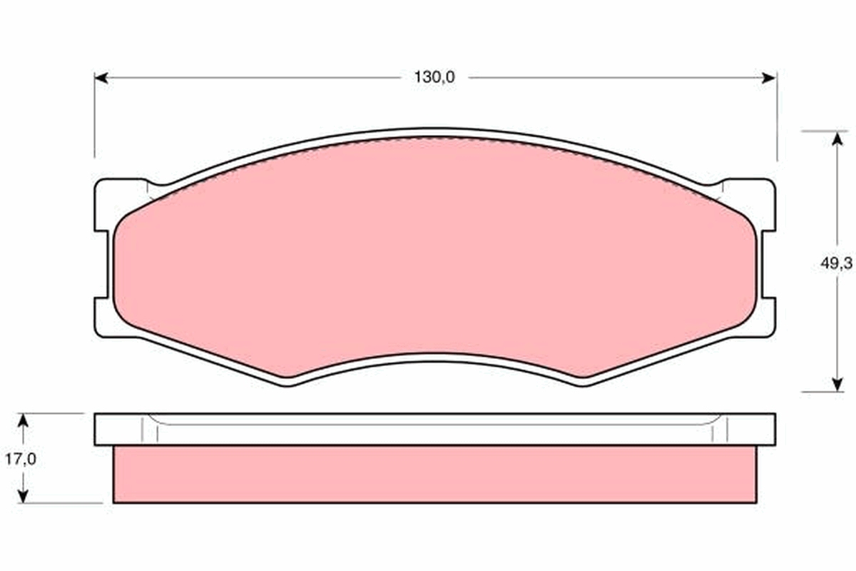 Brake Pad Set, disc brake (Front axle)  Art. GDB318