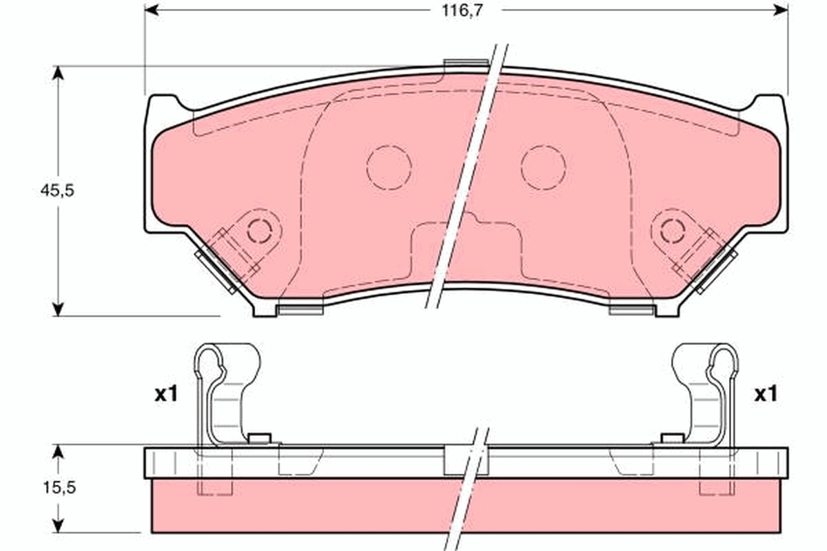 Brake Pad Set, disc brake (Front axle)  Art. GDB3182