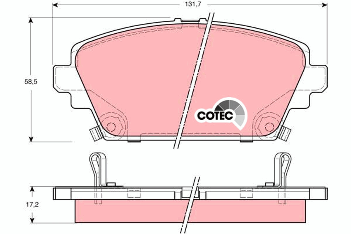 Brake Pad Set, disc brake (Front axle)  Art. GDB3186