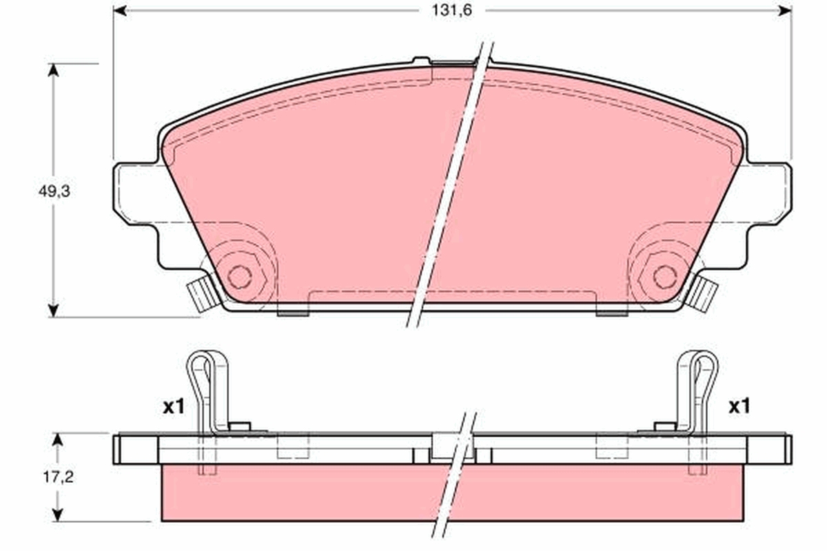 Brake Pad Set, disc brake (Front axle)  Art. GDB3189