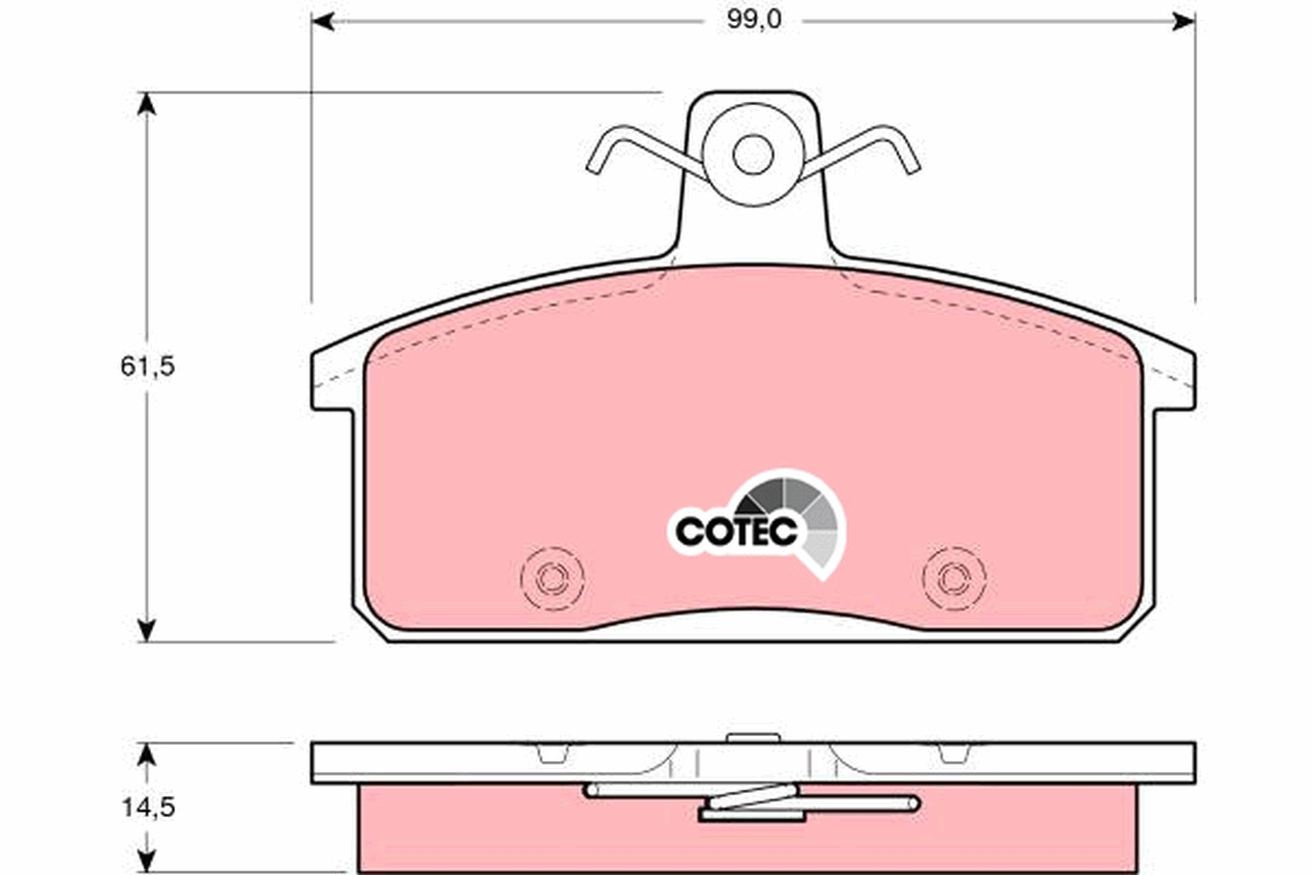 Brake Pad Set, disc brake (Front axle)  Art. GDB3202