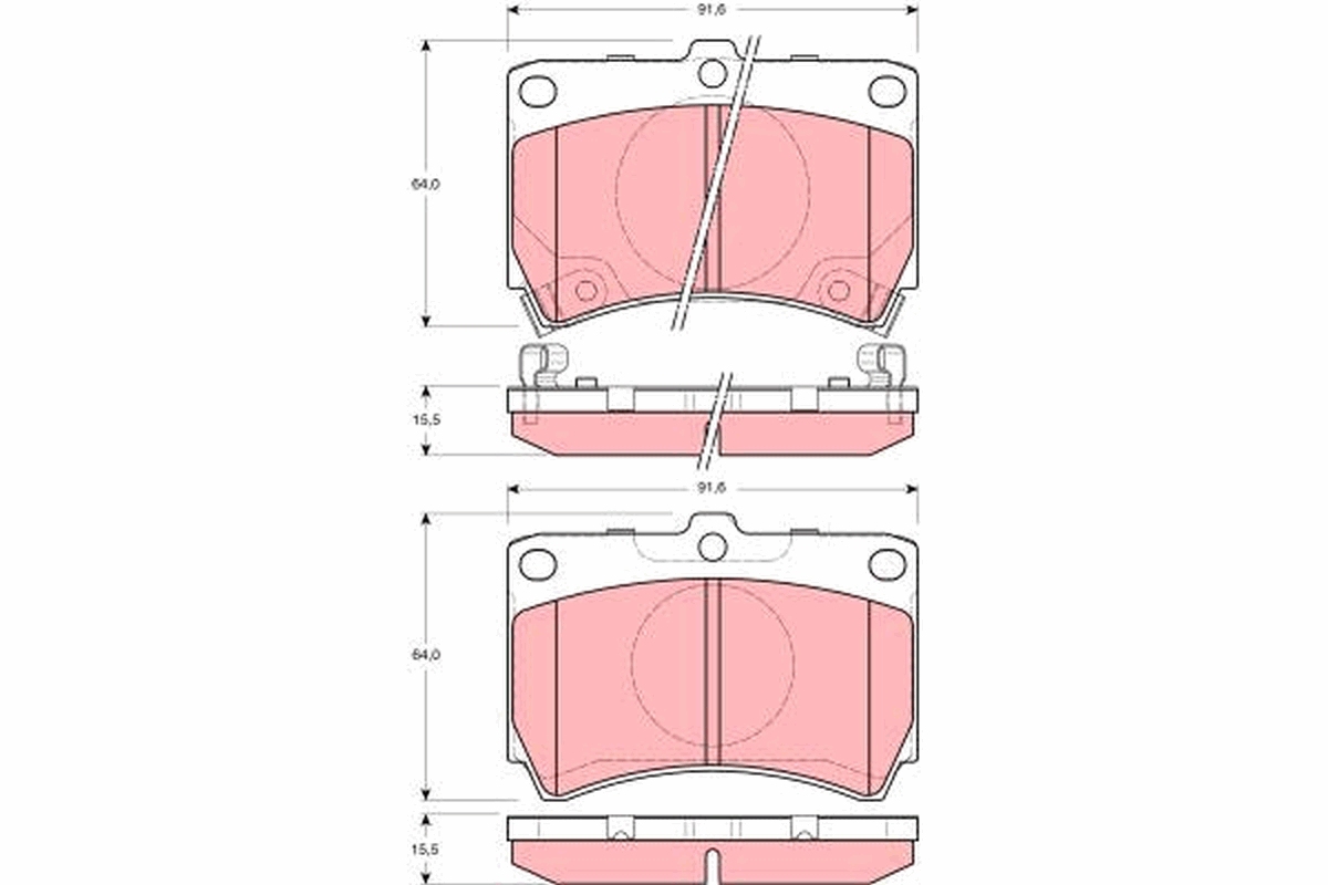 Brake Pad Set, disc brake (Front axle)  Art. GDB3206