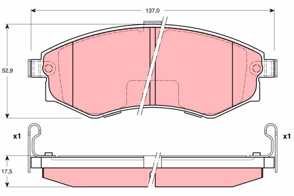 Brake Pad Set, disc brake (Front axle)  Art. GDB3211