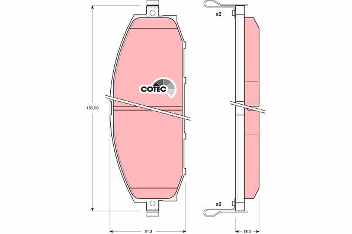 Brake Pad Set, disc brake (Front axle)  Art. GDB3222