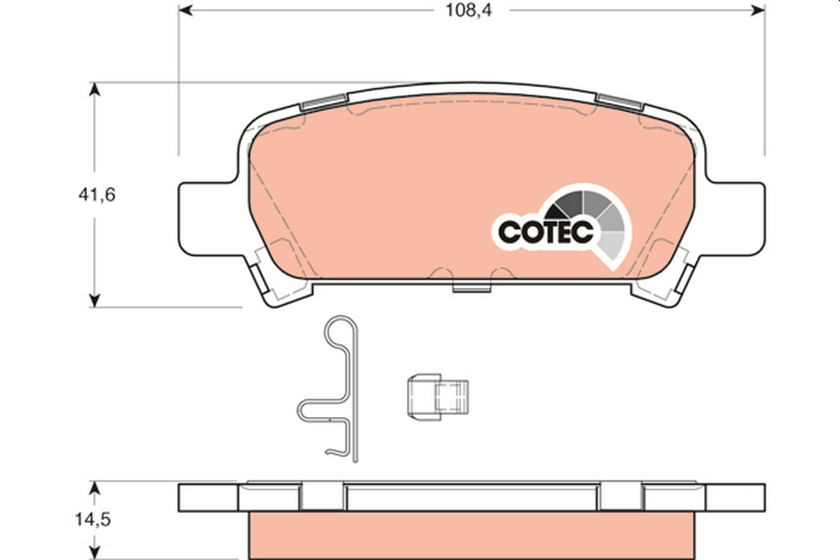 Brake Pad Set, disc brake (Rear axle)  Art. GDB3223