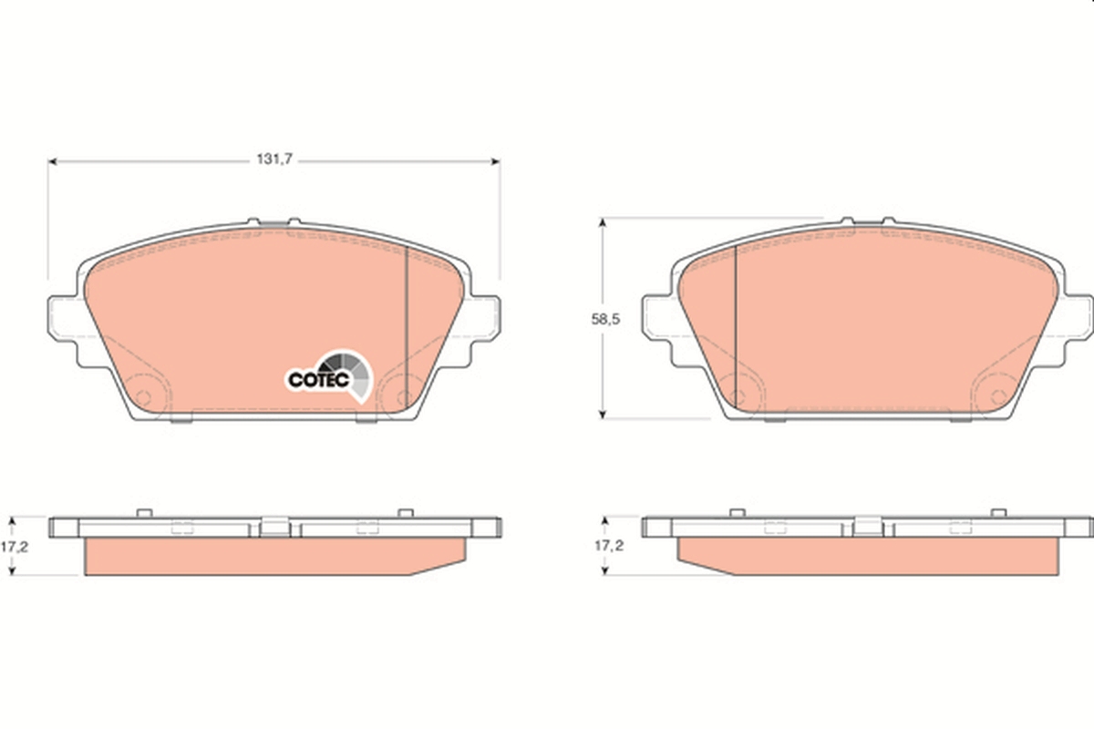 Brake Pad Set, disc brake (Front axle)  Art. GDB3227