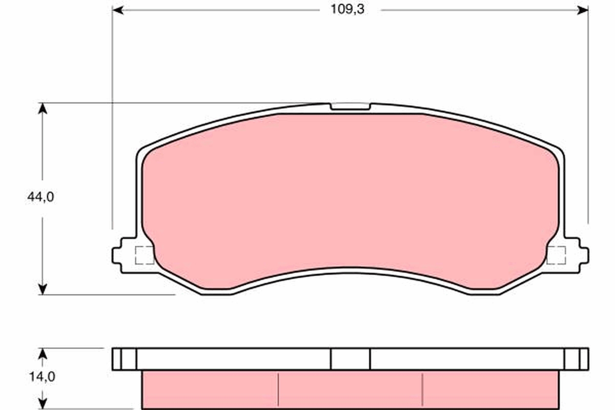 Brake Pad Set, disc brake (Front axle)  Art. GDB3237