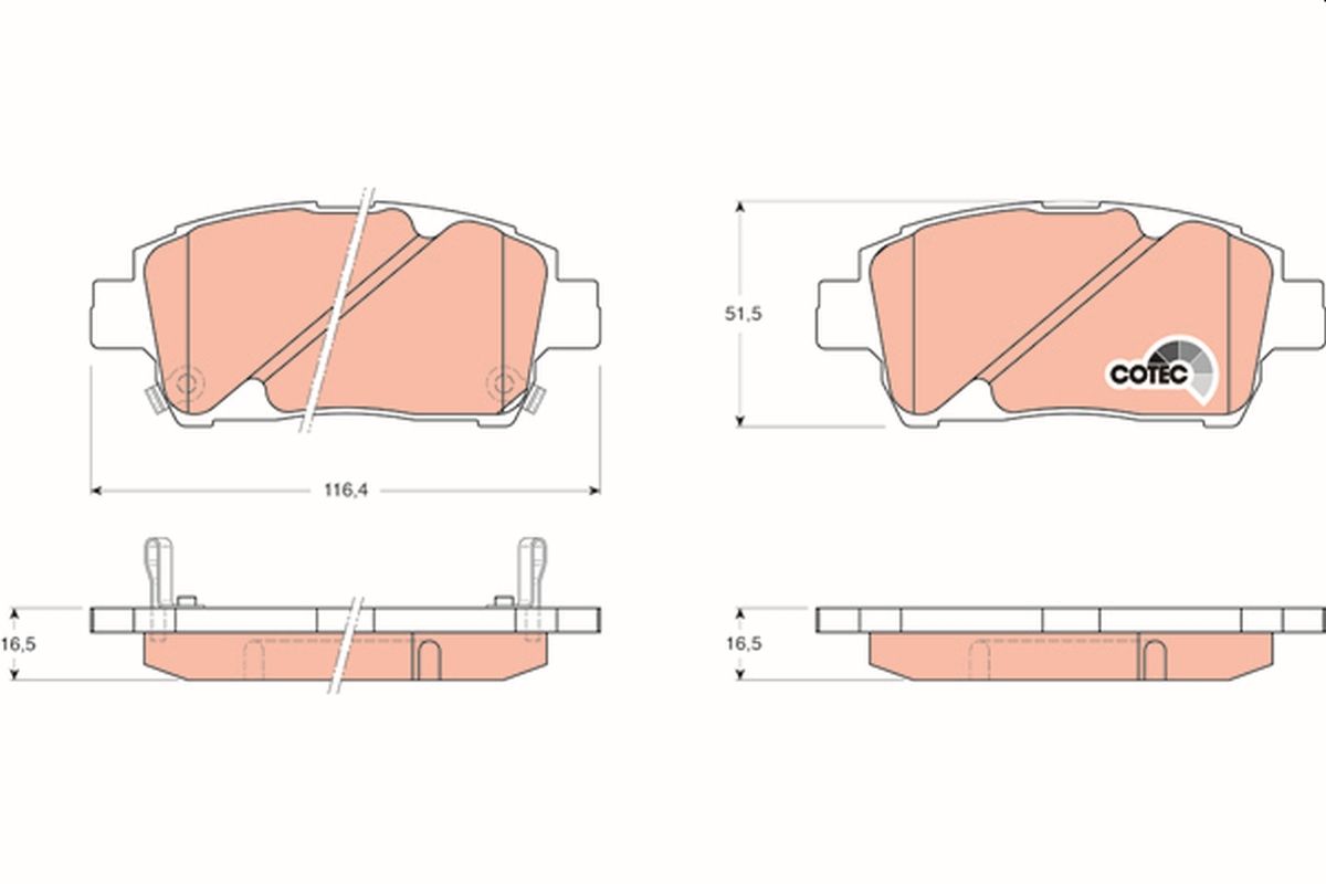 Brake Pad Set, disc brake (Front axle)  Art. GDB3242