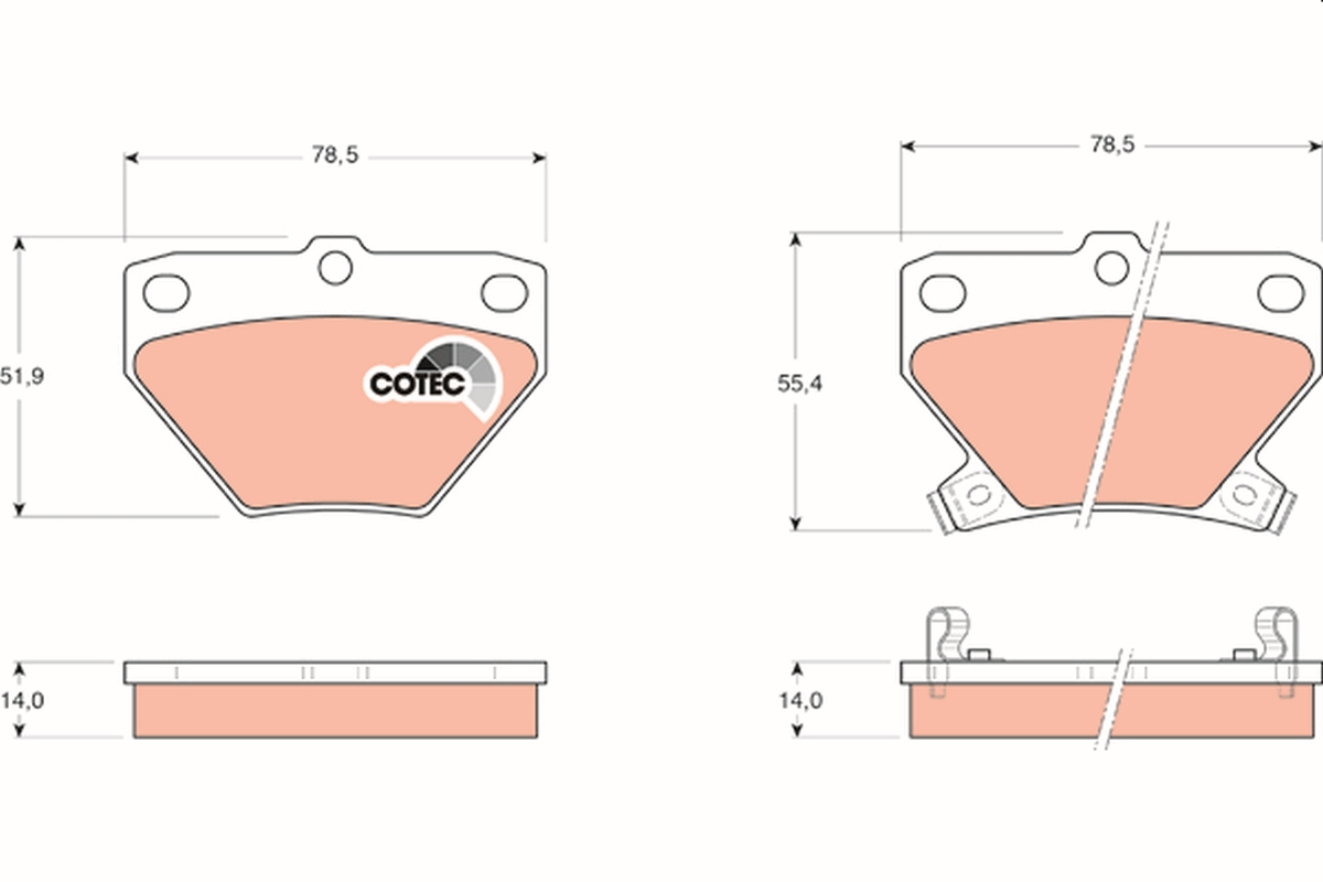 Brake Pad Set, disc brake (Rear axle)  Art. GDB3243