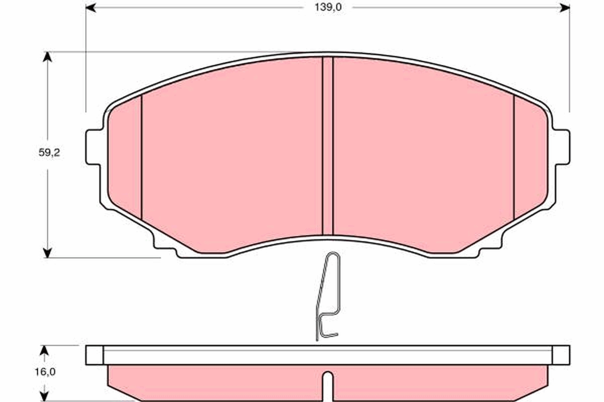 Brake Pad Set, disc brake (Front axle)  Art. GDB3255