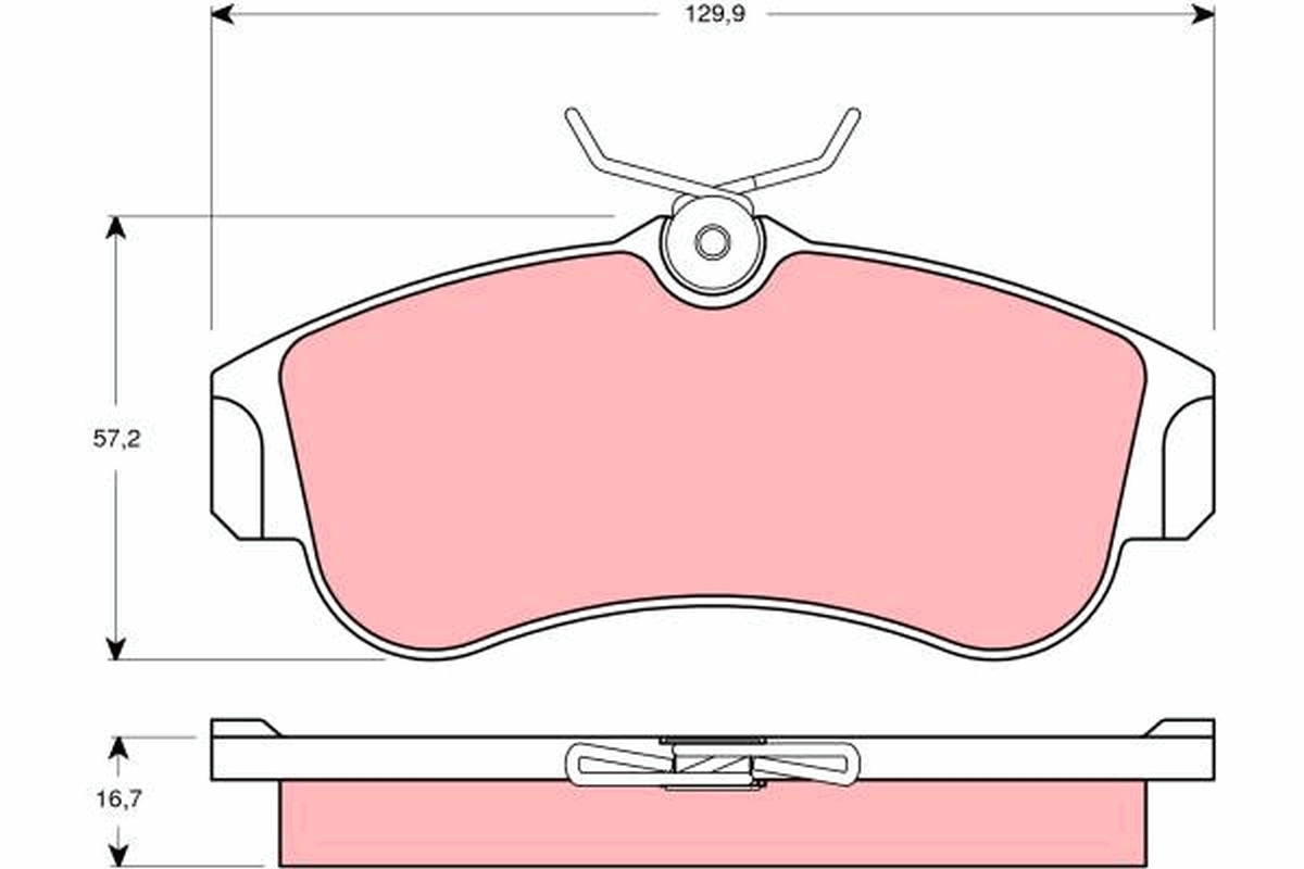 Brake Pad Set, disc brake (Front axle)  Art. GDB3271