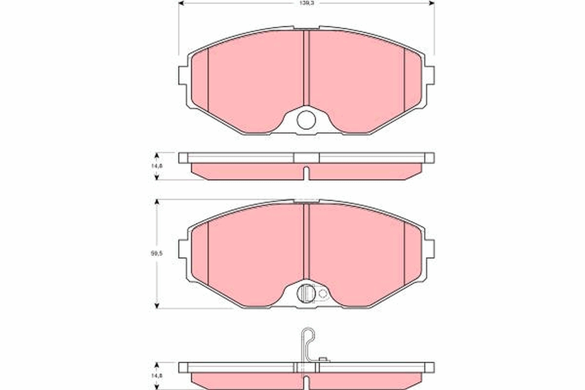 Brake Pad Set, disc brake (Front axle)  Art. GDB3273