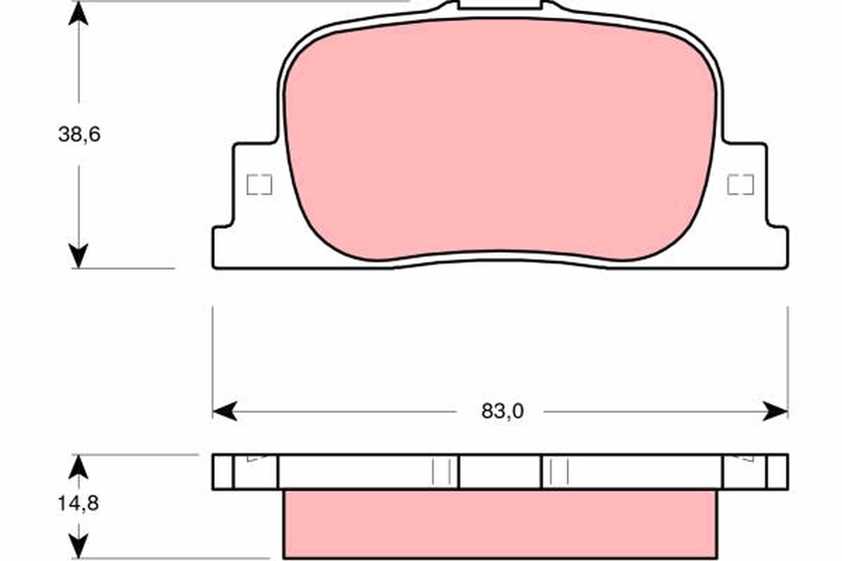 Brake Pad Set, disc brake (Rear axle)  Art. GDB3278