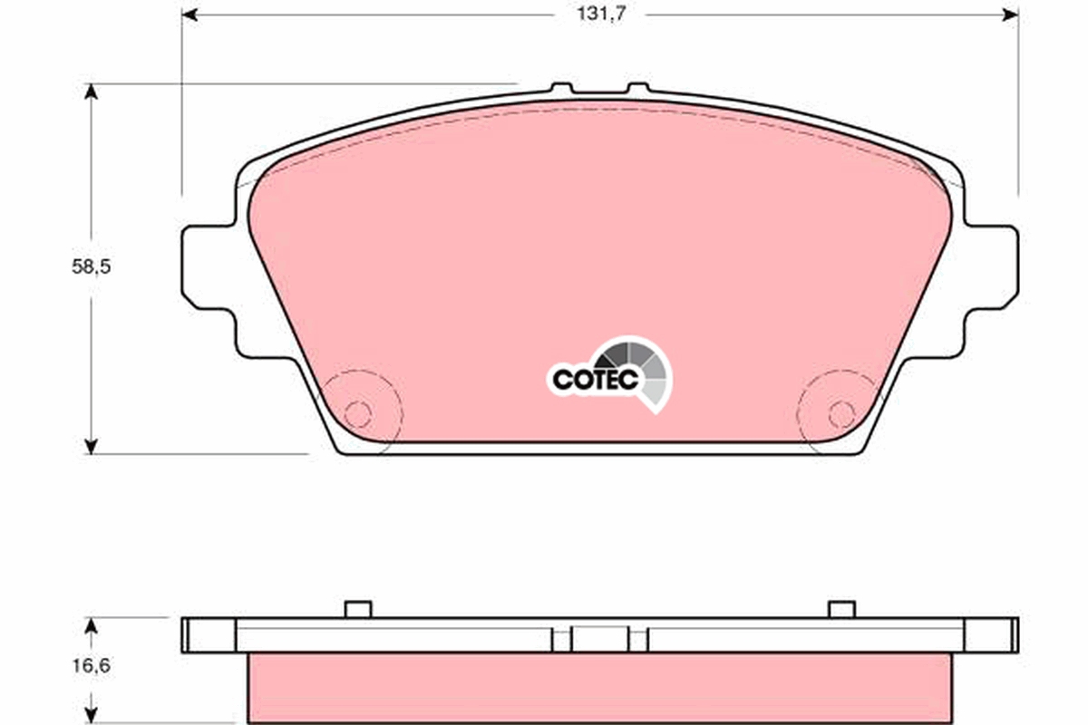 Brake Pad Set, disc brake (Front axle)  Art. GDB3291