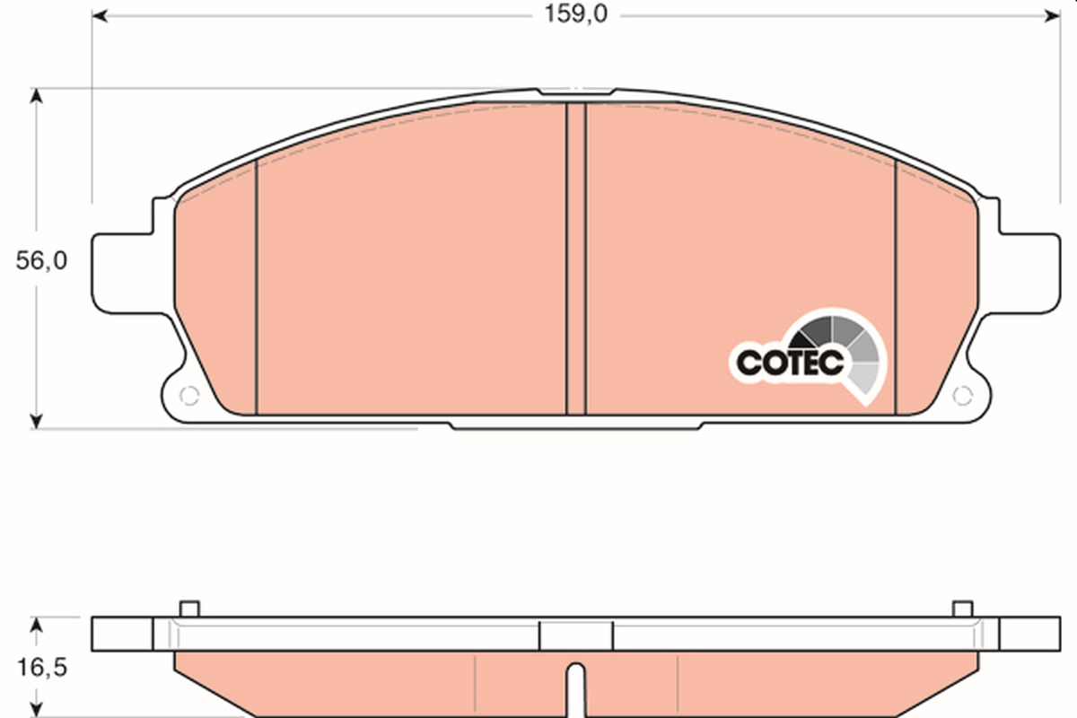 Brake Pad Set, disc brake (Front axle)  Art. GDB3293