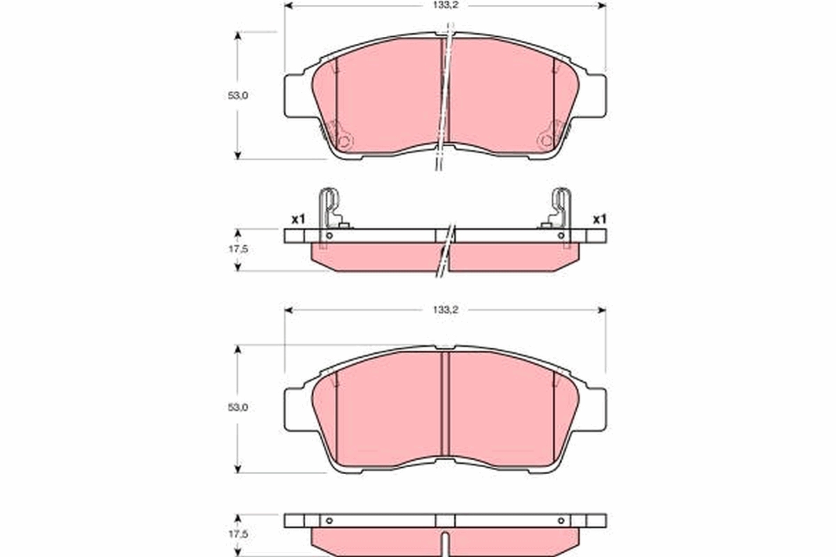 Brake Pad Set, disc brake (Front axle)  Art. GDB3300